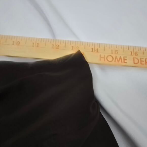 Ciara SunWoo Brown Pull On Slinky Wide Flare Leg Slacks Palazzo Knit Stretch XL - Picture 5 of 12